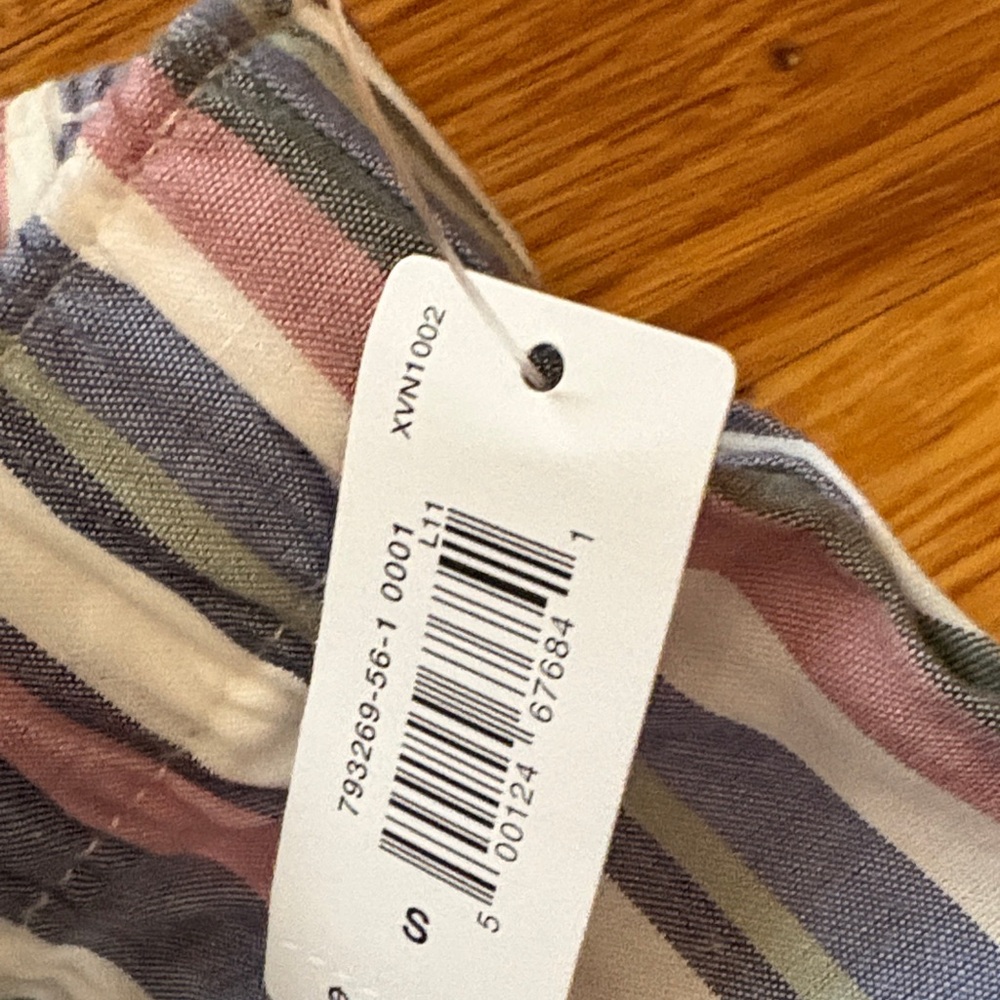GAP Women’s Multistripe Lounge Pajama Pants - Blue, Pink, Cream, Tan - Picture 3 of 3